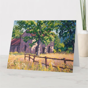 Beauful Autumn Boerderij House Scene in Illinois Kaart
