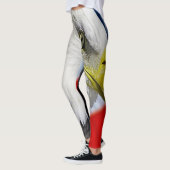 Beauful Bald Eagle head and a American flag 1 Leggings (Links)