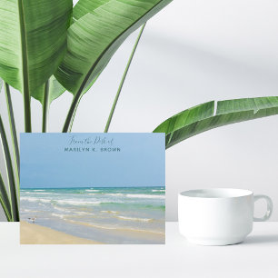 Beauful Beach Photo Custom Seashore Stationery Notitiekaartje