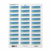 Beauful Beach Photo Florida Ocean Return Address Etiket (Full Sheet)