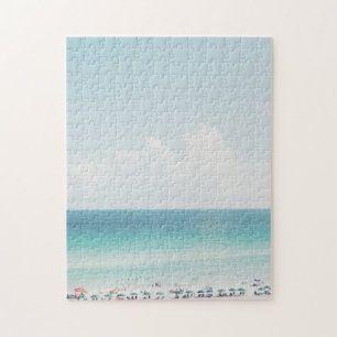 Beauful Beach Photography Cool Blue Ocean Skies Legpuzzel