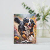 Beauful Bernese Mountain Dog Briefkaart (Staand voorkant)