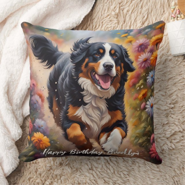 Beauful Bernese Mountain Dog Kussen (Deken)