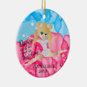 Beauful Blonde Dancing Ballerina Keramisch Ornament (Rechts)