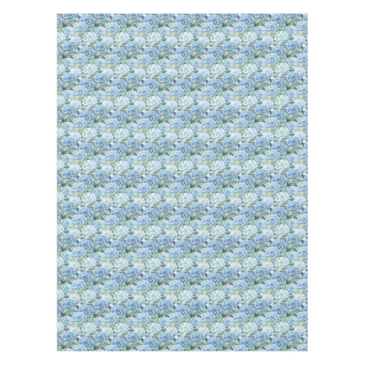 Beauful Blue Hydrangea Flower Pattern Tafelkleed (Voorkant)