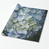 Beauful Blue Hydrangea Flowers Foto Cadeaupapier (Uitgerold)