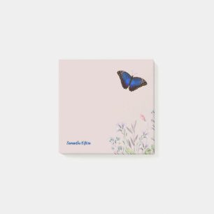 Beauful Blue Morpho Butterfly Post-it® Notes