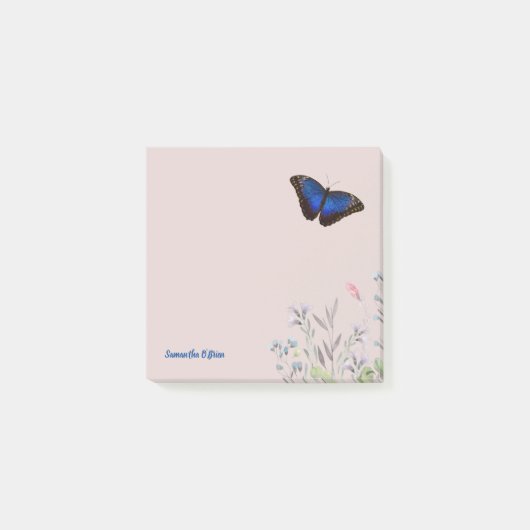 Beauful Blue Morpho Butterfly  Post-it® Notes (Voorkant)