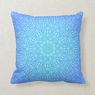 Beauful Blues Kaleidoscope Pattern Kussen