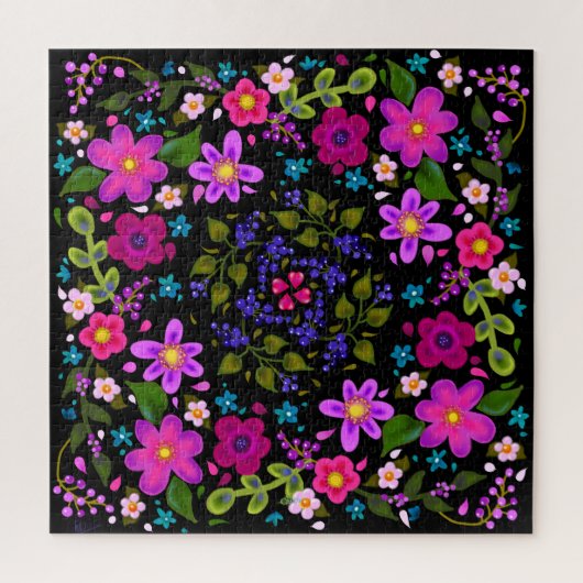 Beauful Boho Flowers Legpuzzel (Verticaal)