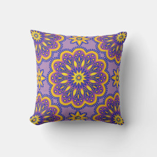 Beauful Boho Paars Talavera Tegel Kussen