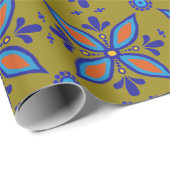 Beauful Boho Talavera Tile Cadeaupapier (Rol Hoek)