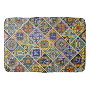 Beauful Boho Talavera Tiles Badmat
