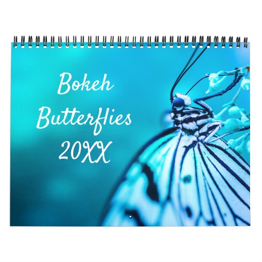 Beauful Bokeh Butterflies - Aangepaste foto Kalender (Hoes)