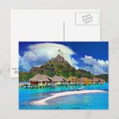 Beauful Bora Bora, Frans-Polynesië Briefkaart (Voorkant / Achterkant)