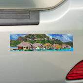 Beauful Bora Bora, Frans-Polynesië Bumpersticker (Op auto)