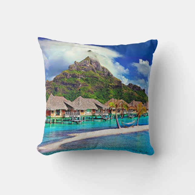Beauful Bora Bora, Frans-Polynesië Kussen (Voorkant)