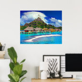 Beauful Bora Bora, Frans-Polynesië Poster (Thuiskantoor)