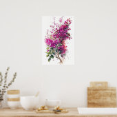 Beauful Bougainvillea-Waterverf Poster (Keuken)