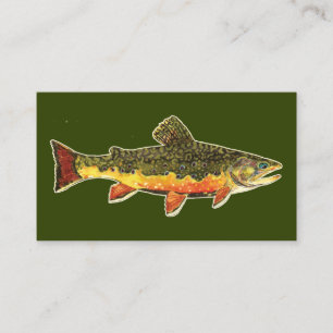 Beauful Brook Trout, Gevist, Ichthyology Visitekaartje