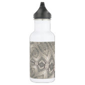 Beauful Brown Kladescope Pattern Waterfles (Rechts)