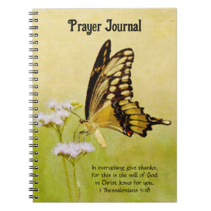 Beauful Butterfly Art Prayer Journal Notitieboek