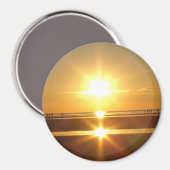 Beauful Cape Cod Ocean Sunset Photo Magnet Magneet (Voorkant / Achterkant)