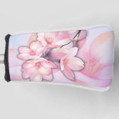 Beauful Cherry Blossom Putter Hoesje Golfheadcover (Voorkant)