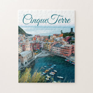 Beauful Cinque Terre Italy Coast Jigzaag Puzzle Legpuzzel