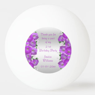 Beauful Classy Petunias Floral Birthday Pingpongballen
