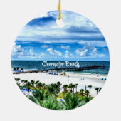 Beauful Clearwater Beach, Florida Keramisch Ornament (Achterkant)