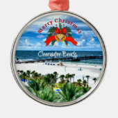 Beauful Clearwater Beach, Florida Metalen Ornament (Voorkant)