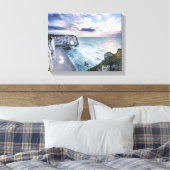 Beauful Cliffs Etratat Normandy Frankrijk Canvas Afdruk (Insitu (Slaapkamer))