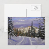 Beauful Colorado Mountain Snow Scene Briefkaart (Voorkant / Achterkant)