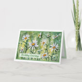 Beauful Daisies Birthday Blessings Kaart (Voorkant)