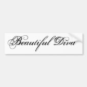 Beauful Diva-Bumpersticker Bumpersticker (Voorkant)