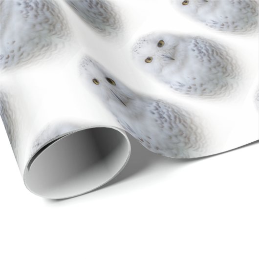 Beauful Dreamweaver Serene Snowy Owl Cadeaupapier (Rol Hoek)