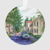 Beauful Elsah Illinois Street Scene Ornament (voorkant)