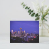 Beauful Emerald City Seattle Space Needle Briefkaart (Staand voorkant)