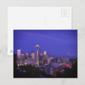 Beauful Emerald City Seattle Space Needle Briefkaart (Voorkant / Achterkant)