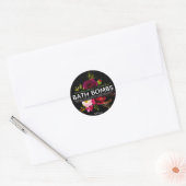 Beauful Floral Bath Bomb Ronde Sticker (Envelop)