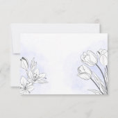 Beauful Floral Funeral Bedankt Kaart (Achterkant)