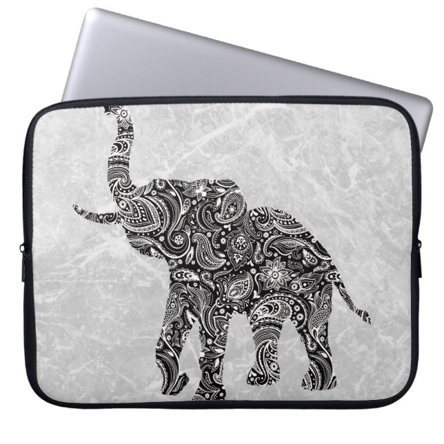 Beauful Floral Paisley Laptop Sleeve (Voorkant)