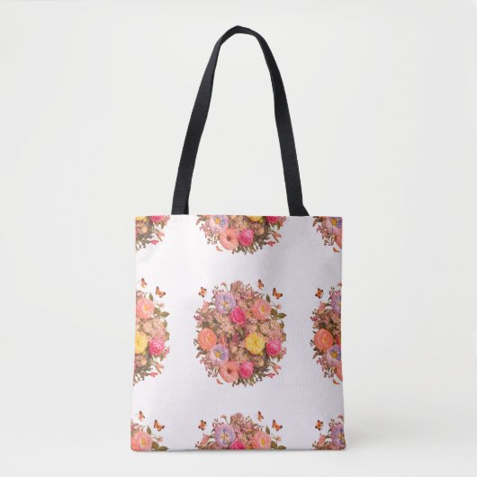 Beauful Floral Pattern-Canvas tas (Voorkant)