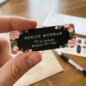 Beauful Floral Wrap Classy Black White Etiket