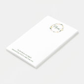 Beauful Floral Wreath mama Post-it® Notes (Schuin)