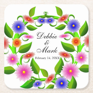 Beauful Flowers 2 Wedding_GC Paper Onderzetter