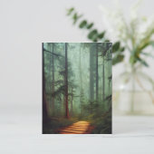 Beauful Forest Path Digital Art Briefkaart (Staand voorkant)