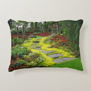 Beauful Garden Path Foto Accent Kussen