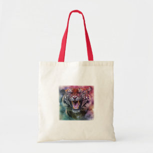 Beauful Growling Bengal Tiger Foto Tote Bag